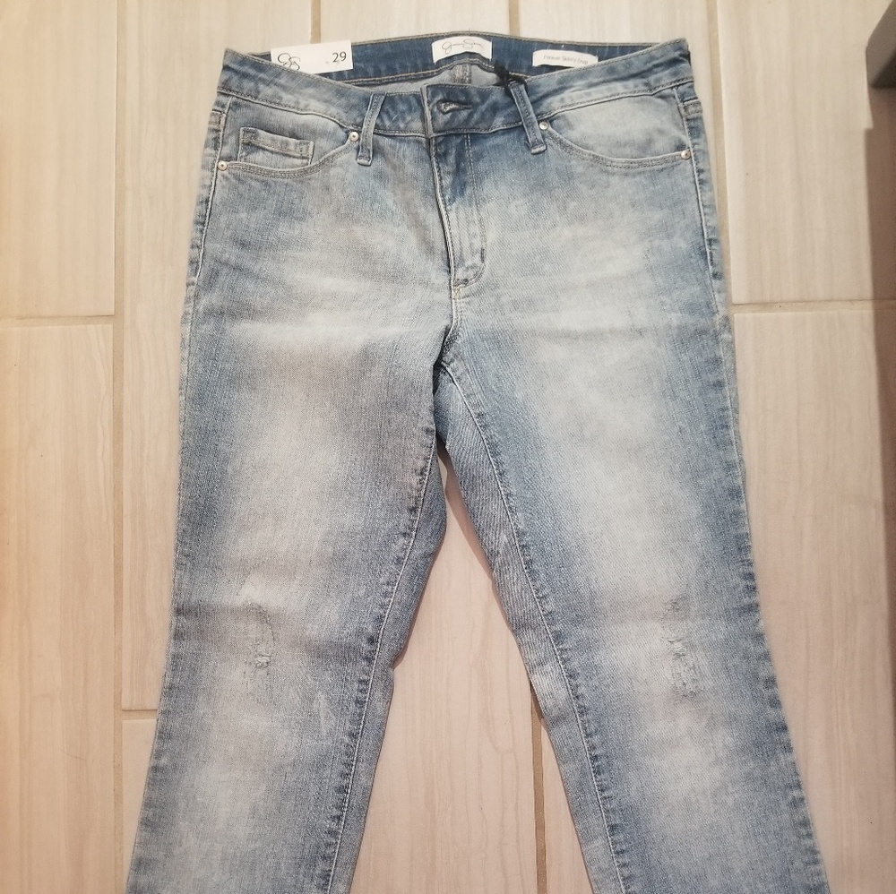 Jessica Simpson acid wash jeans